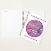 ピンクエレガントパープルウォーターエステティシャン プランナー手帳 (ディスプレー)