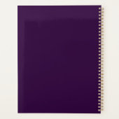 ピンクエレガントパープルウォーターエステティシャン プランナー手帳 (裏面)