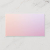 ピンクエレガントパープルエステティシャンスパ 名刺 (裏面)