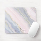 ピンクエレガントパープルパステル金ゴールドグリッターマウスパッド マウスパッド (マウス)