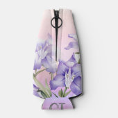 ピンクエレガントパープルフローラキンセアニェラパーティー ボトルクーラー (裏面)