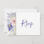 ピンクエレガントパープルフローラクインセアニラ 出欠カード (裏面)