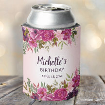 ピンクエレガントパープルフローラ誕生日