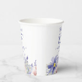 ピンクエレガントパープルフローラ85th誕生日パーティー 紙コップ (右)