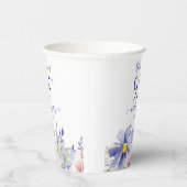 ピンクエレガントパープルフローラ95th誕生日パーティー 紙コップ (右)