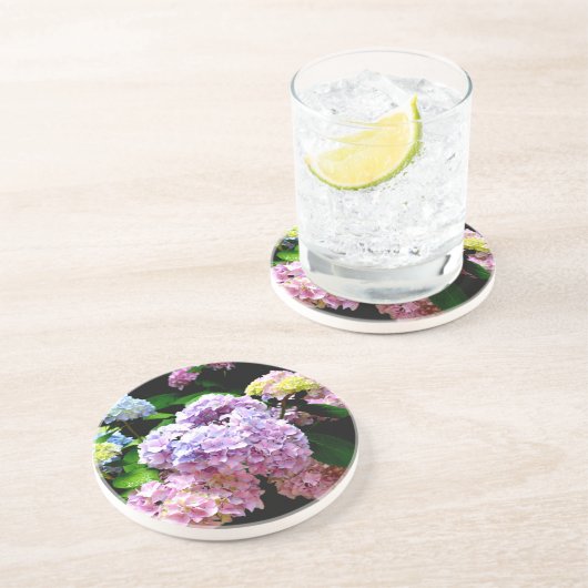 ピンクエレガントパープルブルーフローラアジサイ園 コースター (側面)