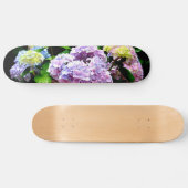 ピンクエレガントパープルブルーフローラアジサイ園 スケートボード (横)