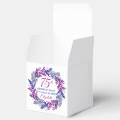 ピンクエレガントパープルリース75th誕生日パーティー フェイバーボックス (オープン)