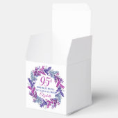 ピンクエレガントパープルリース95th誕生日パーティー フェイバーボックス (オープン)