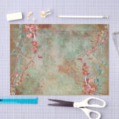 ピンクエレガントビクトリアンの花 薄葉紙 (クラフト)