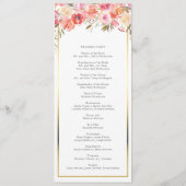 ピンクエレガントピーチフローラウォーター結婚カラー プログラム (裏面)