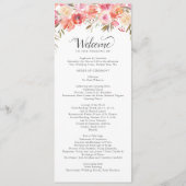 ピンクエレガントピーチフローラウォーター結婚カラー プログラム (正面)