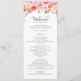 ピンクエレガントピーチフローラウォーター結婚カラー プログラム