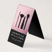 ピンクエレガントフェイクグリッターメイクセット 名刺 (正面)