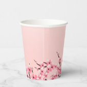 ピンクエレガントフローラさくらんぼブロッサムパーティー 紙コップ (右)