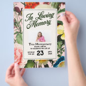 ピンクエレガントフローラの葬儀 チラシ (手)