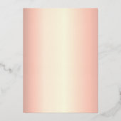 ピンクエレガントフローラキンセアニェラ15誕生日 箔招待状 (裏面)