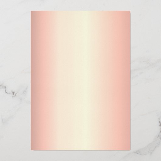 ピンクエレガントフローラキンセアニェラ15誕生日 箔招待状 (裏面)