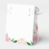 ピンクエレガントフローラキンセアニラシルバーティアラパーティー フェイバーボックス (裏面サイド)