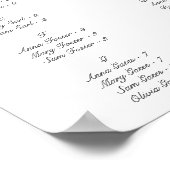 ピンクエレガントフローラキンセアニラ招待状 ポスター (角)