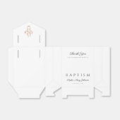 ピンクエレガントフローラクロスバプテスマ フェイバーボックス (折り畳みなし)