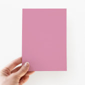 ピンクエレガントフローラクロスバプテスマ 招待状