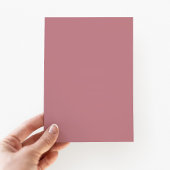 ピンクエレガントフローラクロスフローラバプテスマ 招待状