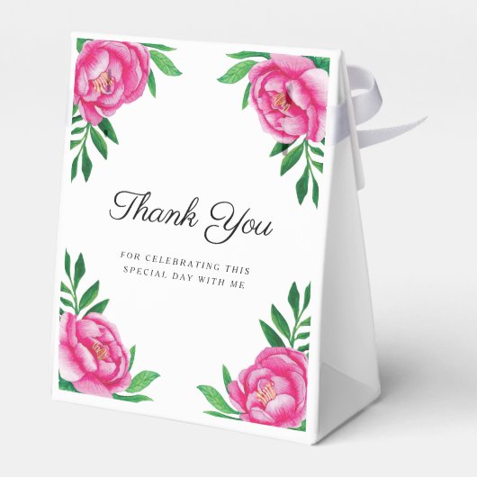 ピンクエレガントフローラクロス第1聖餐式 フェイバーボックス (裏面サイド)