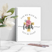 ピンクエレガントフローラクロス ノートブック