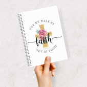 ピンクエレガントフローラクロス ノートブック