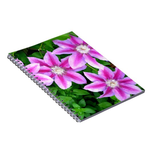 ピンクエレガントフローラグリーン植物学 ノートブック (右側)