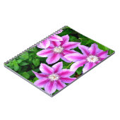 ピンクエレガントフローラグリーン植物学 ノートブック (左側)