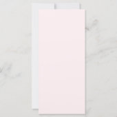 ピンクエレガントフローラシャンパンブライダルシャワーメニュー (裏面)