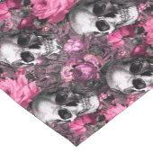 ピンクエレガントフローラスカル ショートテーブルランナー (コーナー)