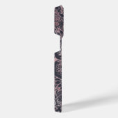 ピンクエレガントフローラデザイン iPhoneケース (右側面)