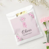 ピンクエレガントフローラバレリナシューズガールズ誕生日 フェイバーバッグ (封をした状態)