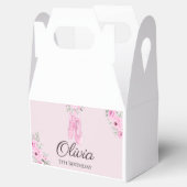 ピンクエレガントフローラバレリナシューズガールズ誕生日 フェイバーボックス (オープン)