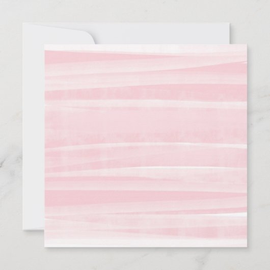 ピンクエレガントフローラバーチャルブライダルシャワーInvitati 招待状 (裏面)