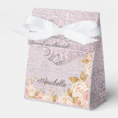ピンクエレガントフローラパリパーティー フェイバーボックス (正面サイド)