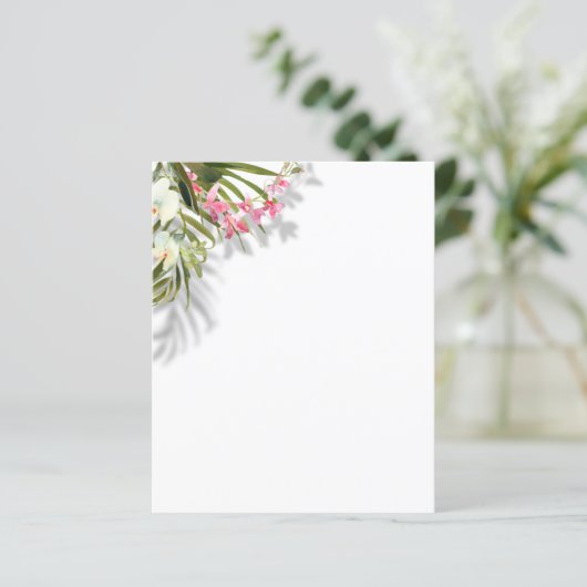 ピンクエレガントフローラパームスシャドウビーチ結婚式 (スタンド正面)