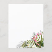 ピンクエレガントフローラパームスシャドウビーチ結婚式 (裏面)