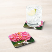 ピンクエレガントフローラピンクあじさい コースター (右側)
