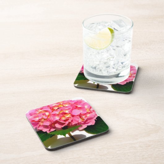 ピンクエレガントフローラピンクあじさい コースター (右側)