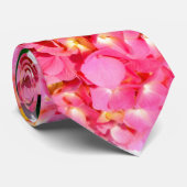ピンクエレガントフローラピンクあじさい ネクタイ (ロール)