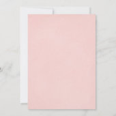 ピンクエレガントフローラブライダルシャワーブランチ 招待状 (裏面)