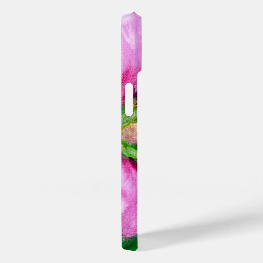 ピンクエレガントフローラモノグラムケースメイトiPhoneケース Case-Mate iPhoneケース (裏面 / 右)