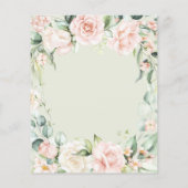 ピンクエレガントフローラ予算ブライダルシャワー (裏面)