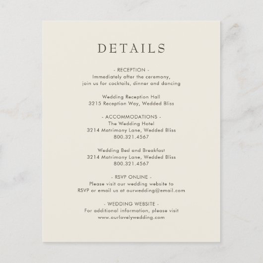 ピンクエレガントフローラ予算結婚式招待状 チラシ (裏面)