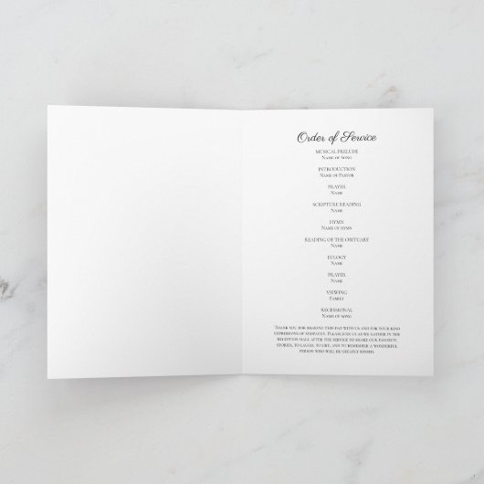 ピンクエレガントフローラ写真葬儀記念館 プログラム (内部)