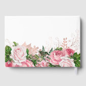 ピンクエレガントフローラ写真記念記念 ゲストブック (裏面)